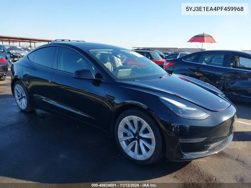 2023 Tesla Model 3 Rear-Wheel Drive VIN: 5YJ3E1EA4PF459968 Lot: 40824501