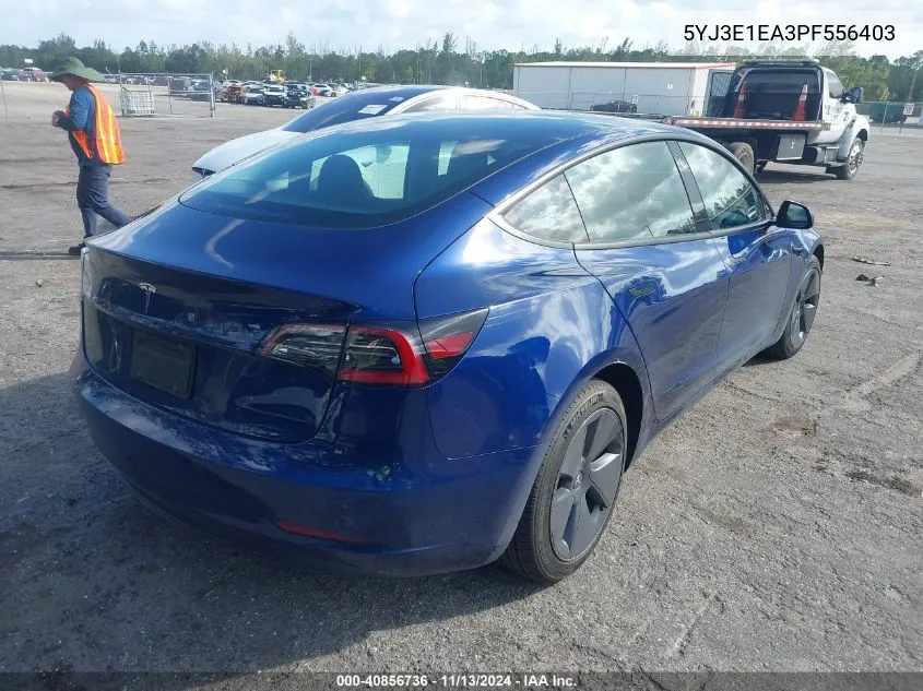 2023 Tesla Model 3 Rear-Wheel Drive VIN: 5YJ3E1EA3PF556403 Lot: 40856736