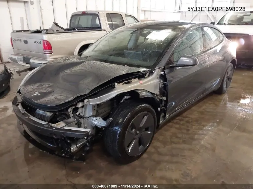 5YJ3E1EA0PF698028 2023 Tesla Model 3 Rear-Wheel Drive