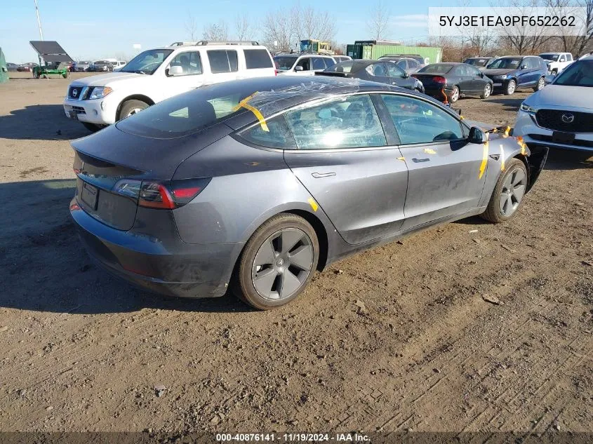 2023 Tesla Model 3 Rear-Wheel Drive VIN: 5YJ3E1EA9PF652262 Lot: 40876141