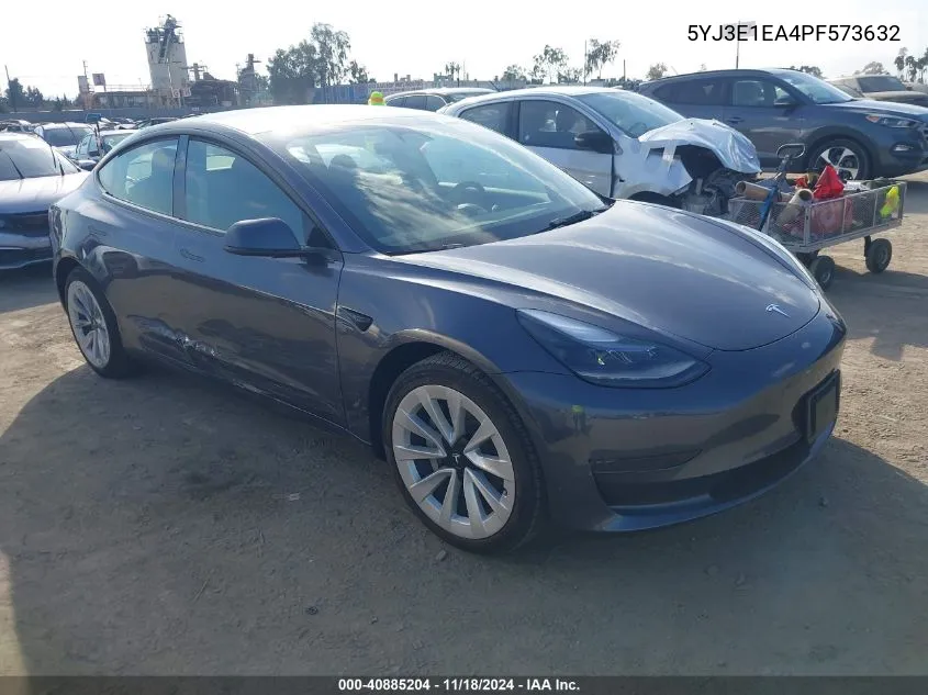 2023 Tesla Model 3 Rear-Wheel Drive VIN: 5YJ3E1EA4PF573632 Lot: 40885204