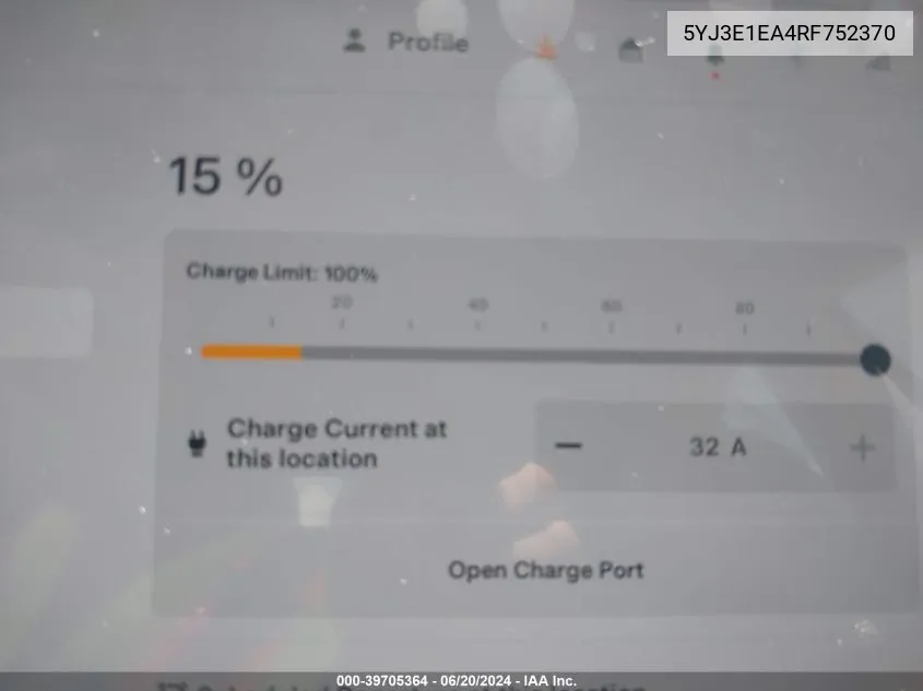 2024 Tesla Model 3 VIN: 5YJ3E1EA4RF752370 Lot: 39705364