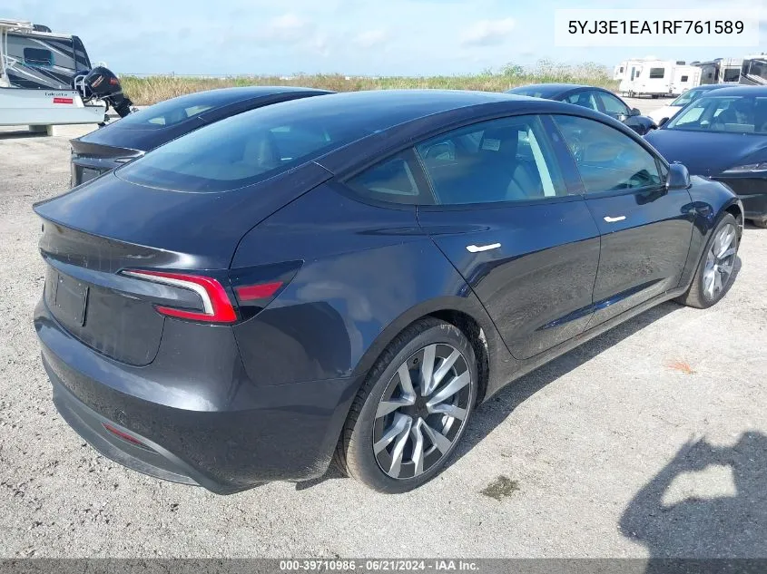 5YJ3E1EA1RF761589 2024 Tesla Model 3 Rear-Wheel Drive