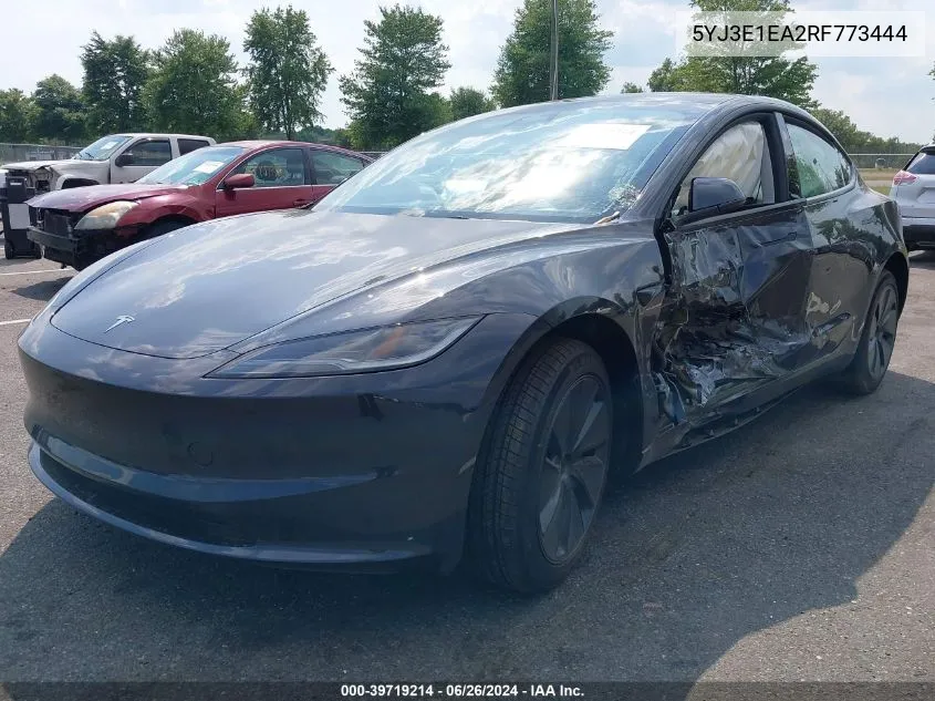 5YJ3E1EA2RF773444 2024 Tesla Model 3 Rear-Wheel Drive