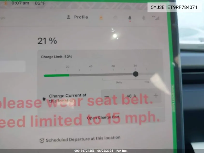 5YJ3E1ET9RF784071 2024 Tesla Model 3