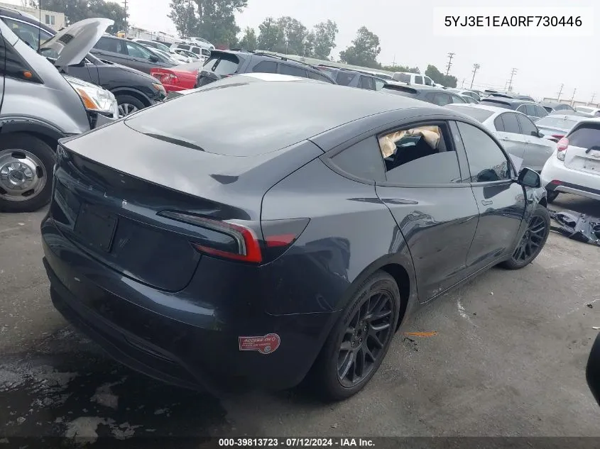 5YJ3E1EA0RF730446 2024 Tesla Model 3