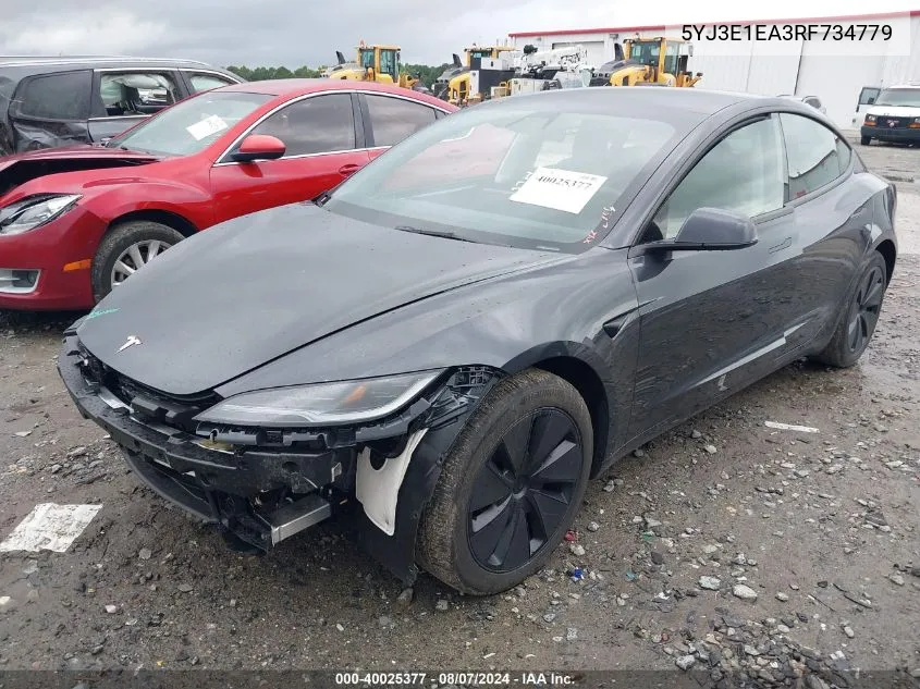 5YJ3E1EA3RF734779 2024 Tesla Model 3 Rear-Wheel Drive