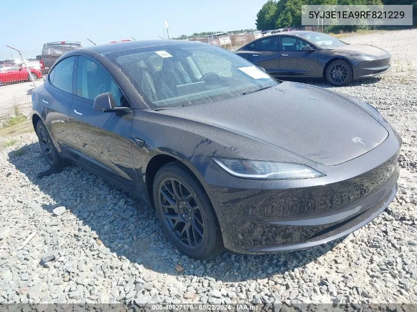 5YJ3E1EA9RF821229 2024 Tesla Model 3 Rear-Wheel Drive