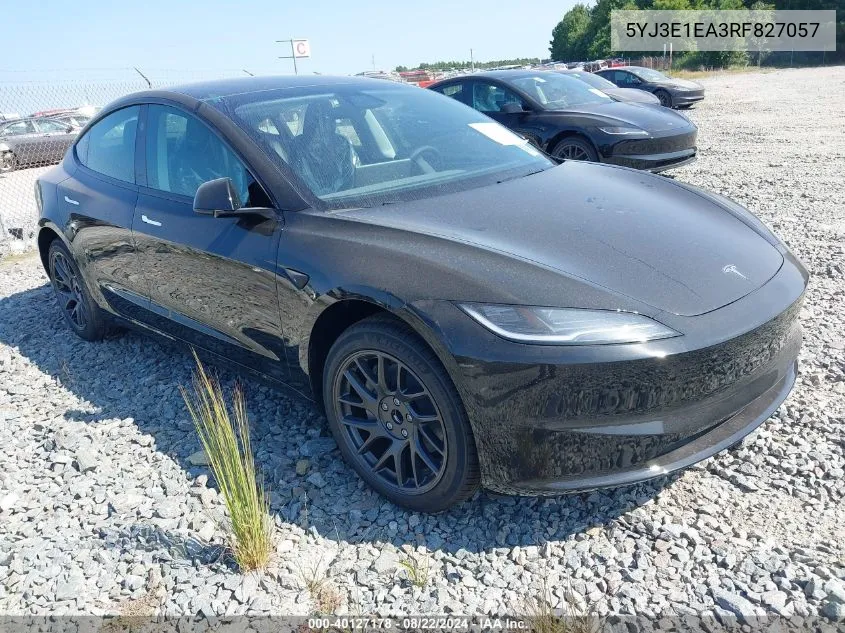 5YJ3E1EA3RF827057 2024 Tesla Model 3 Rear-Wheel Drive