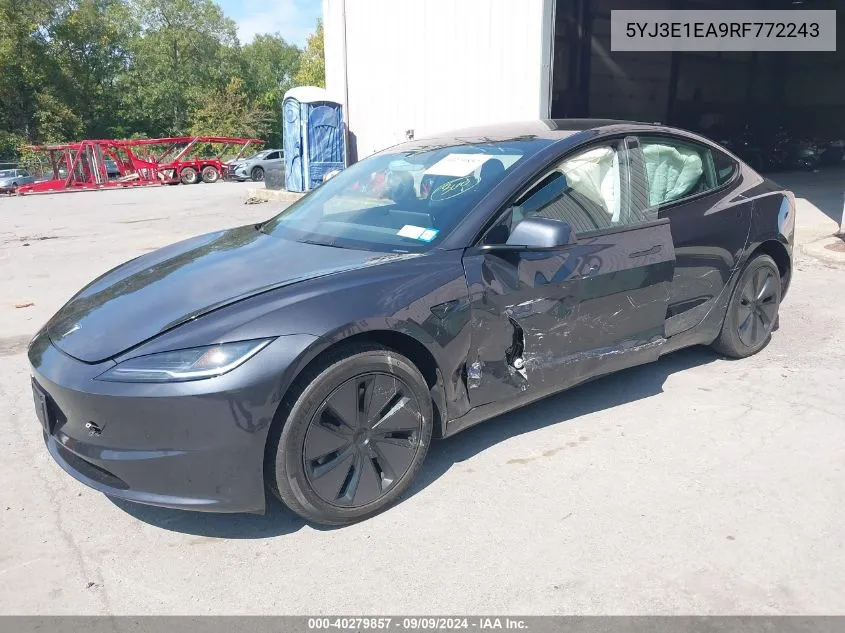 5YJ3E1EA9RF772243 2024 Tesla Model 3 Rear-Wheel Drive