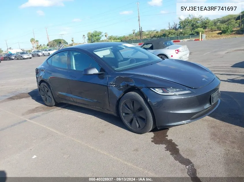 5YJ3E1EA3RF741697 2024 Tesla Model 3