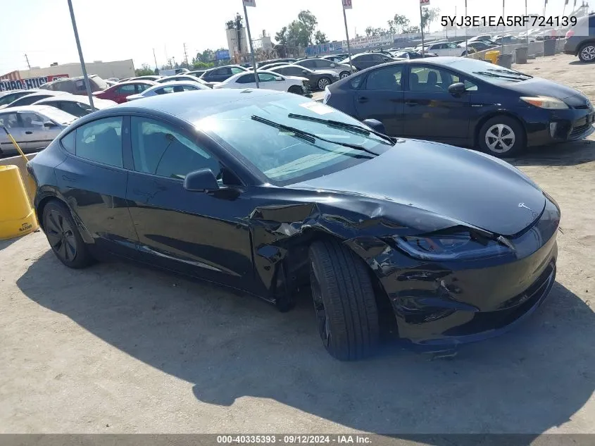 5YJ3E1EA5RF724139 2024 Tesla Model 3