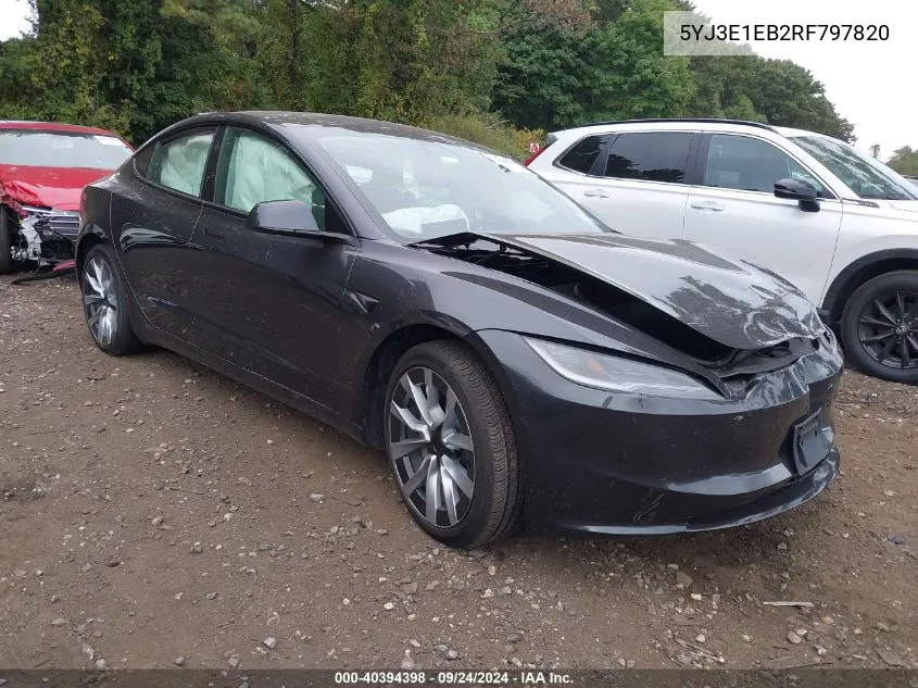 5YJ3E1EB2RF797820 2024 Tesla Model 3