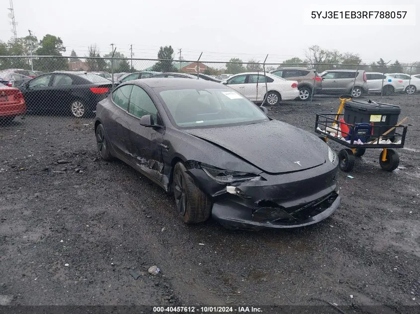 5YJ3E1EB3RF788057 2024 Tesla Model 3