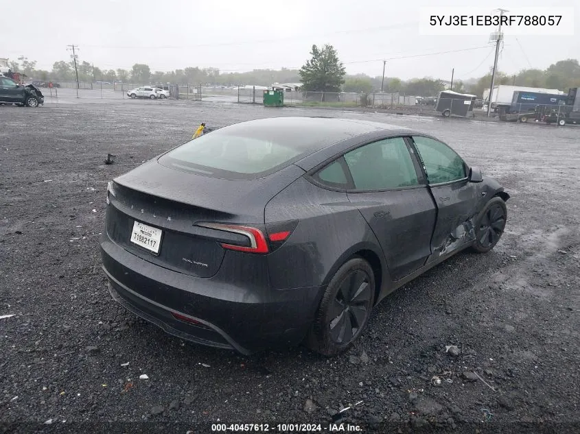 5YJ3E1EB3RF788057 2024 Tesla Model 3