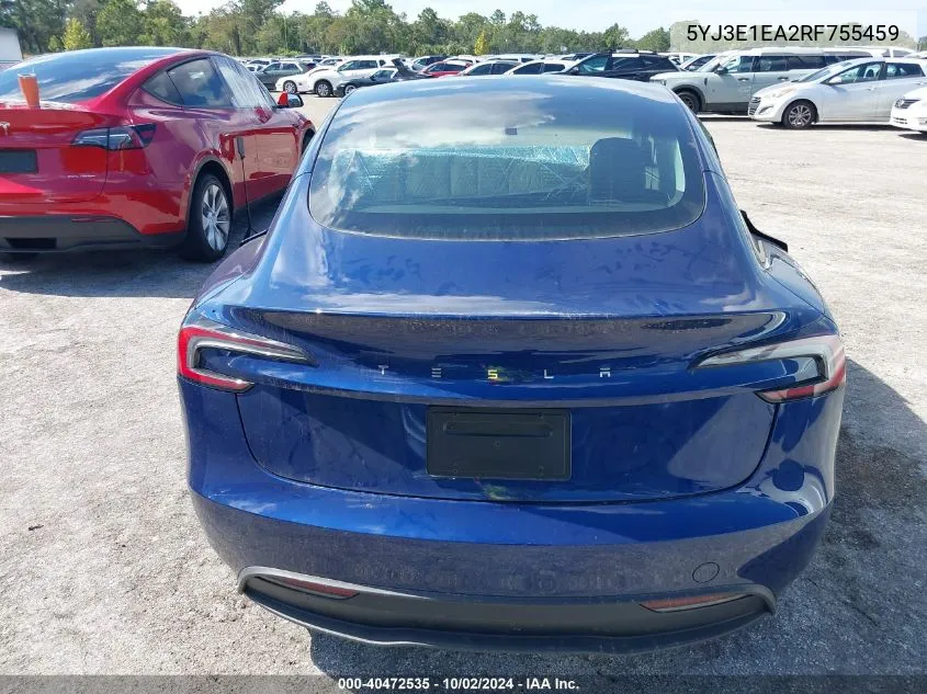 5YJ3E1EA2RF755459 2024 Tesla Model 3