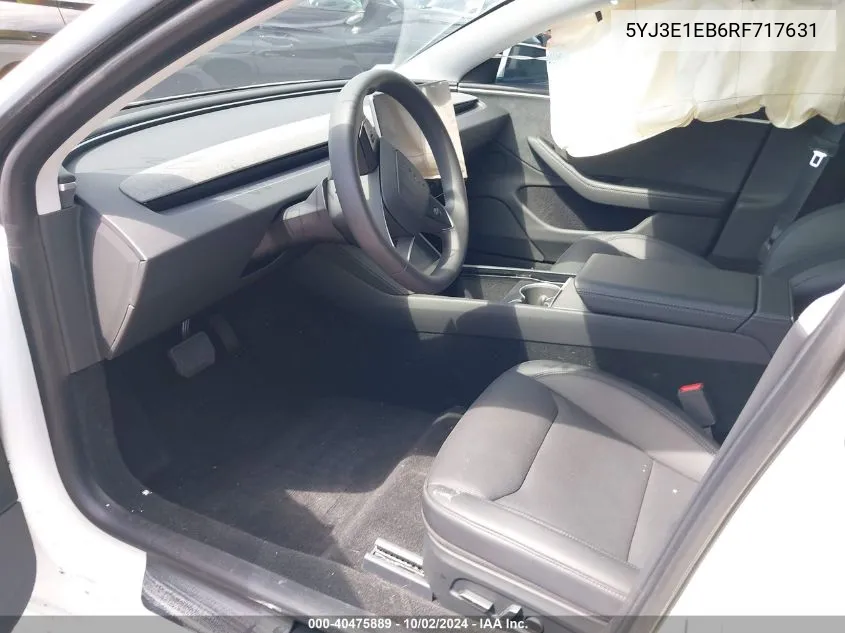 5YJ3E1EB6RF717631 2024 Tesla Model 3