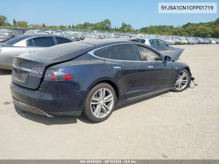 2012 Tesla Model S VIN: 5YJSA1CN1CFP01719 Lot: 40353283