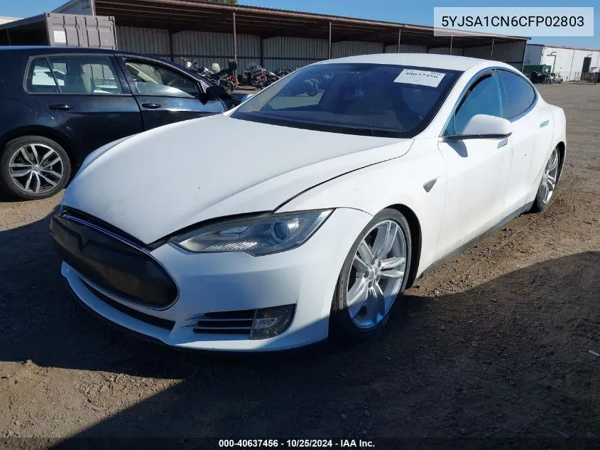 2012 Tesla Model S Signature VIN: 5YJSA1CN6CFP02803 Lot: 40637456