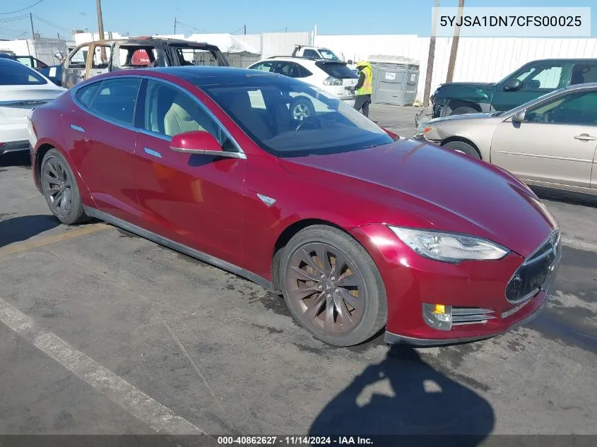 2012 Tesla Model S Signature VIN: 5YJSA1DN7CFS00025 Lot: 40862627