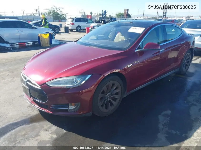 2012 Tesla Model S Signature VIN: 5YJSA1DN7CFS00025 Lot: 40862627