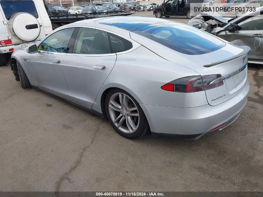 2012 Tesla Model S Performance/Signature Performance VIN: 5YJSA1DP6CFP01733 Lot: 40878819