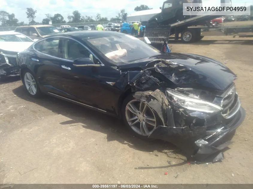 2013 Tesla Model S VIN: 5YJSA1AG6DFP04959 Lot: 39561197