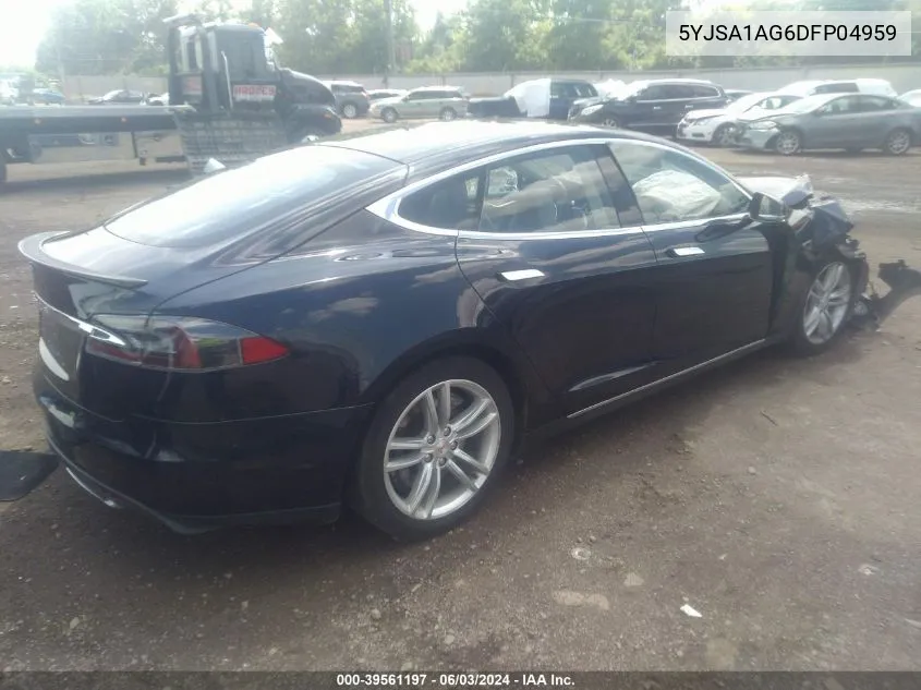 2013 Tesla Model S VIN: 5YJSA1AG6DFP04959 Lot: 39561197