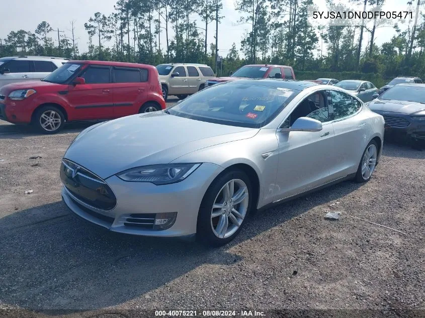 2013 Tesla Model S VIN: 5YJSA1DN0DFP05471 Lot: 40075221