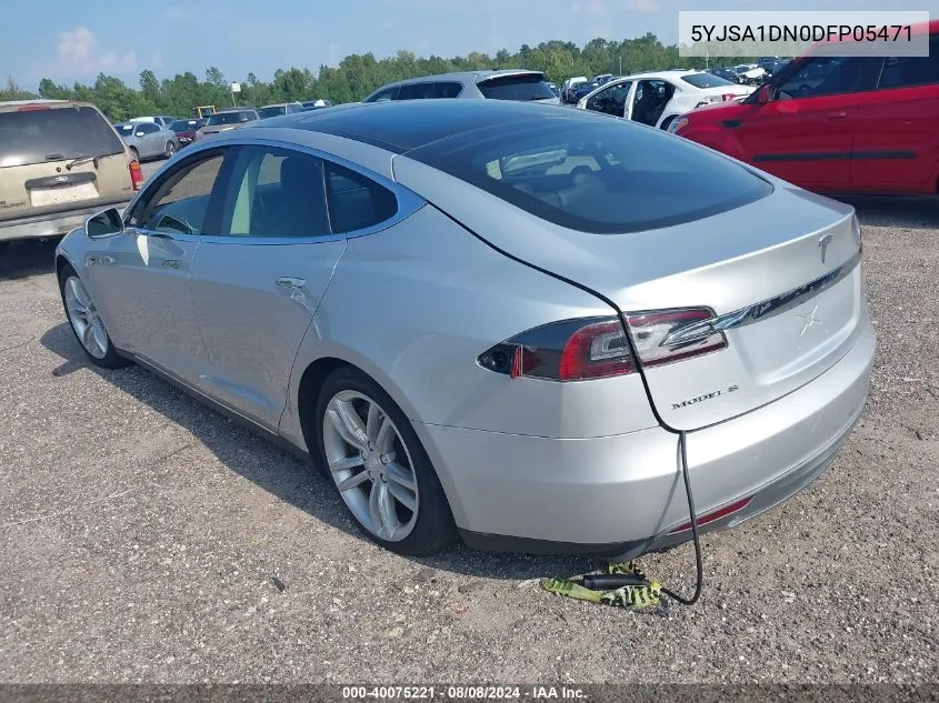 2013 Tesla Model S VIN: 5YJSA1DN0DFP05471 Lot: 40075221