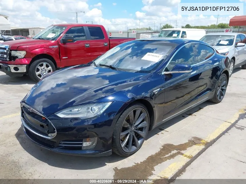 2013 Tesla Model S Performance VIN: 5YJSA1DP1DFP12706 Lot: 40206061