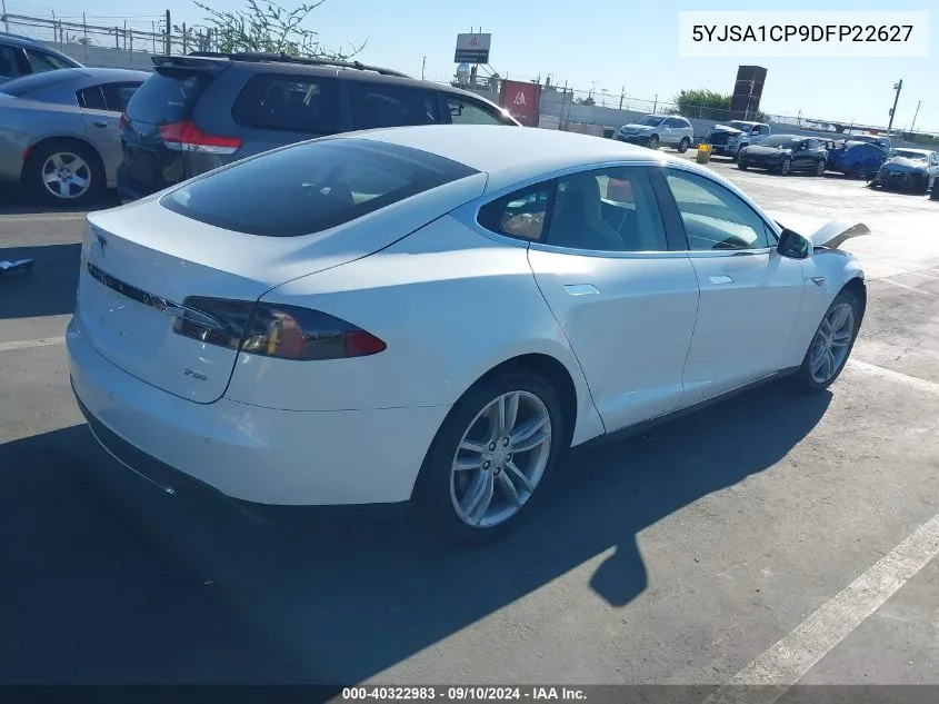 2013 Tesla Model S Performance VIN: 5YJSA1CP9DFP22627 Lot: 40322983