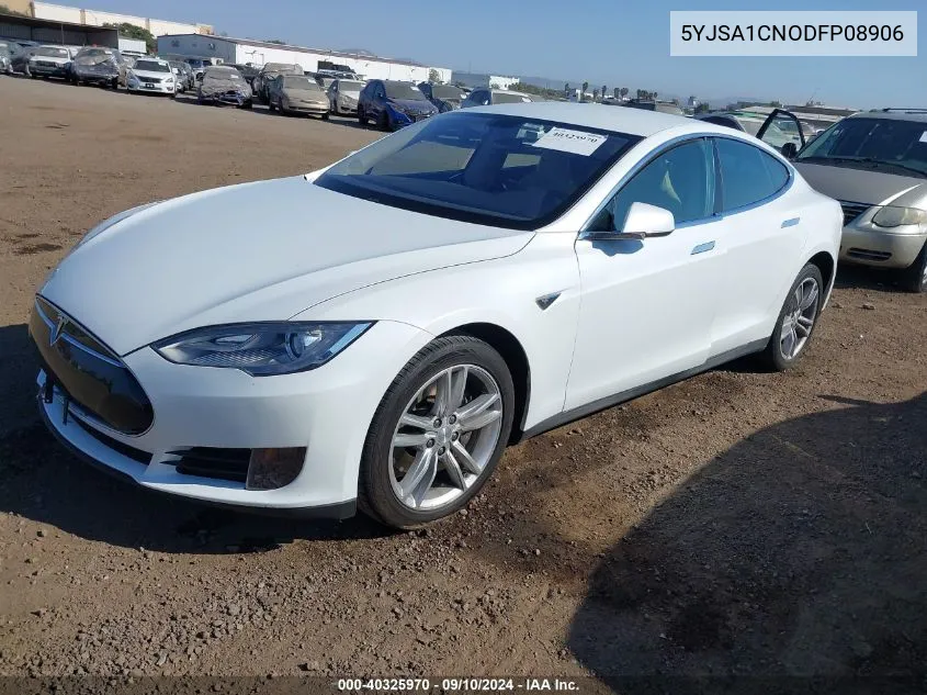 2013 Tesla Model S VIN: 5YJSA1CNODFP08906 Lot: 40325970