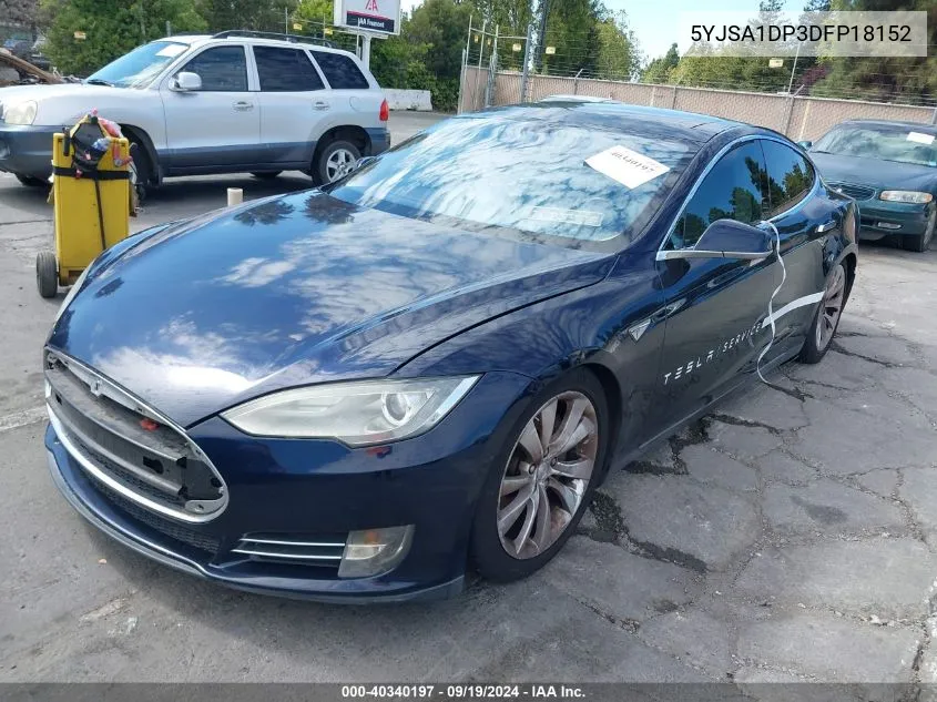 2013 Tesla Model S Performance VIN: 5YJSA1DP3DFP18152 Lot: 40340197