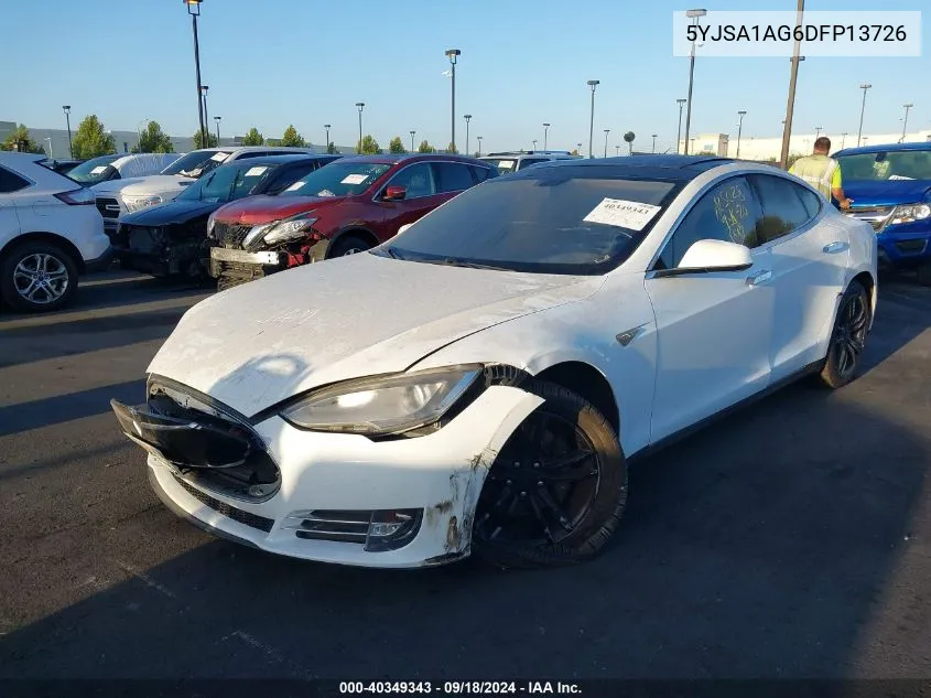 2013 Tesla Model S VIN: 5YJSA1AG6DFP13726 Lot: 40349343