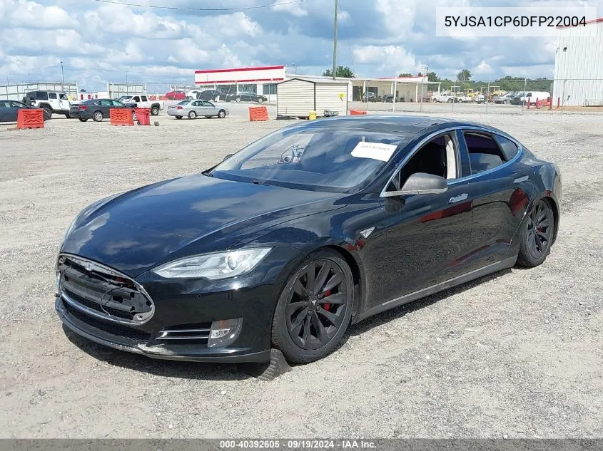 2013 Tesla Model S Performance VIN: 5YJSA1CP6DFP22004 Lot: 40392605