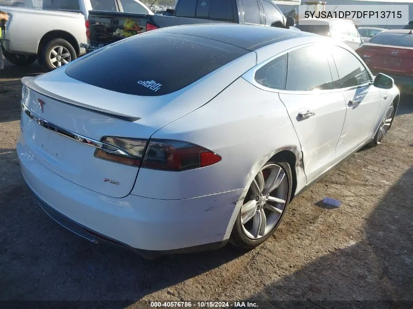 2013 Tesla Model S Performance VIN: 5YJSA1DP7DFP13715 Lot: 40576786