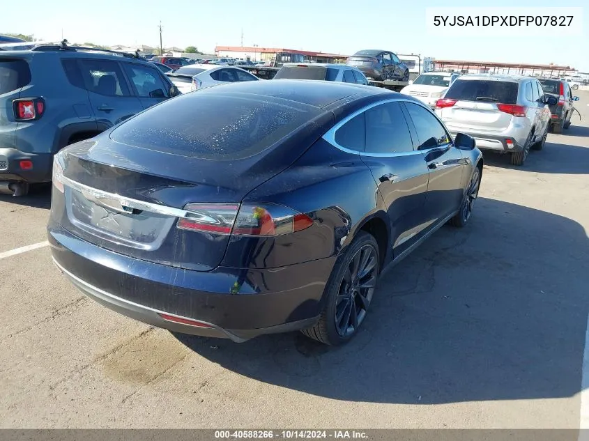 2013 Tesla Model S Performance VIN: 5YJSA1DPXDFP07827 Lot: 40588266