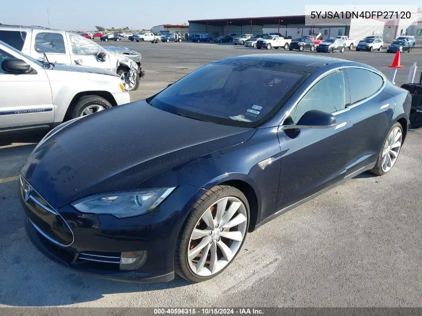 2013 Tesla Model S VIN: 5YJSA1DN4DFP27120 Lot: 40596315