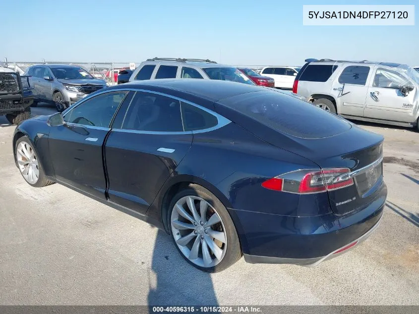 2013 Tesla Model S VIN: 5YJSA1DN4DFP27120 Lot: 40596315