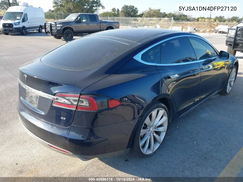 2013 Tesla Model S VIN: 5YJSA1DN4DFP27120 Lot: 40596315