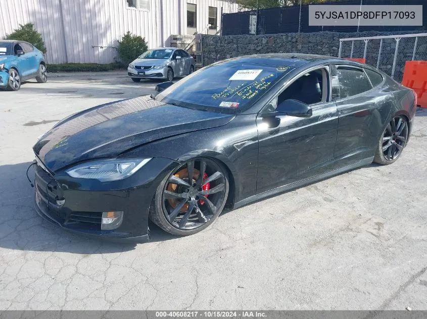 2013 Tesla Model S Performance VIN: 5YJSA1DP8DFP17093 Lot: 40608217