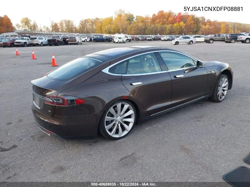 2013 Tesla Model S VIN: 5YJSA1CNXDFP08881 Lot: 40659035