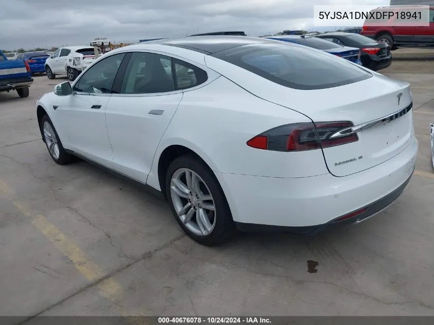 2013 Tesla Model S VIN: 5YJSA1DNXDFP18941 Lot: 40676078