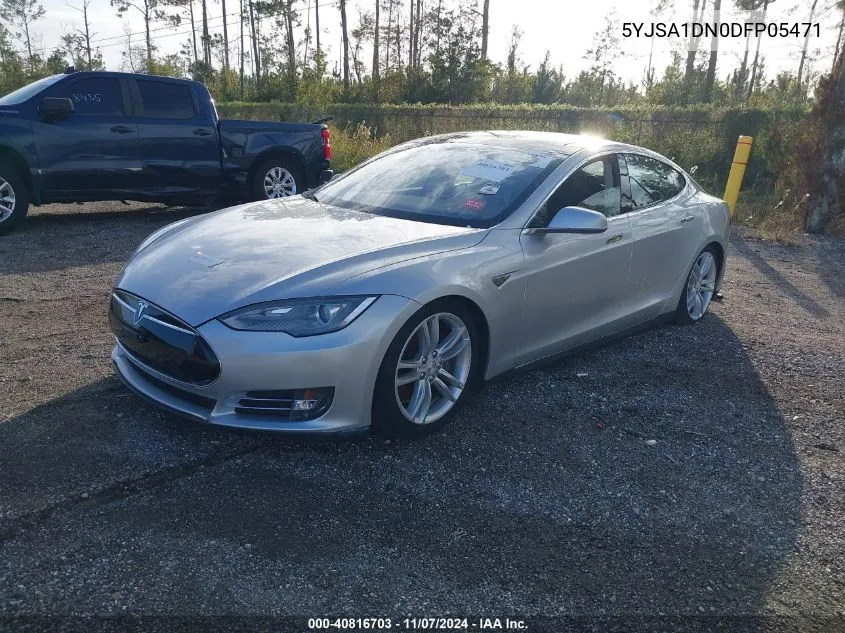 2013 Tesla Model S VIN: 5YJSA1DN0DFP05471 Lot: 40816703