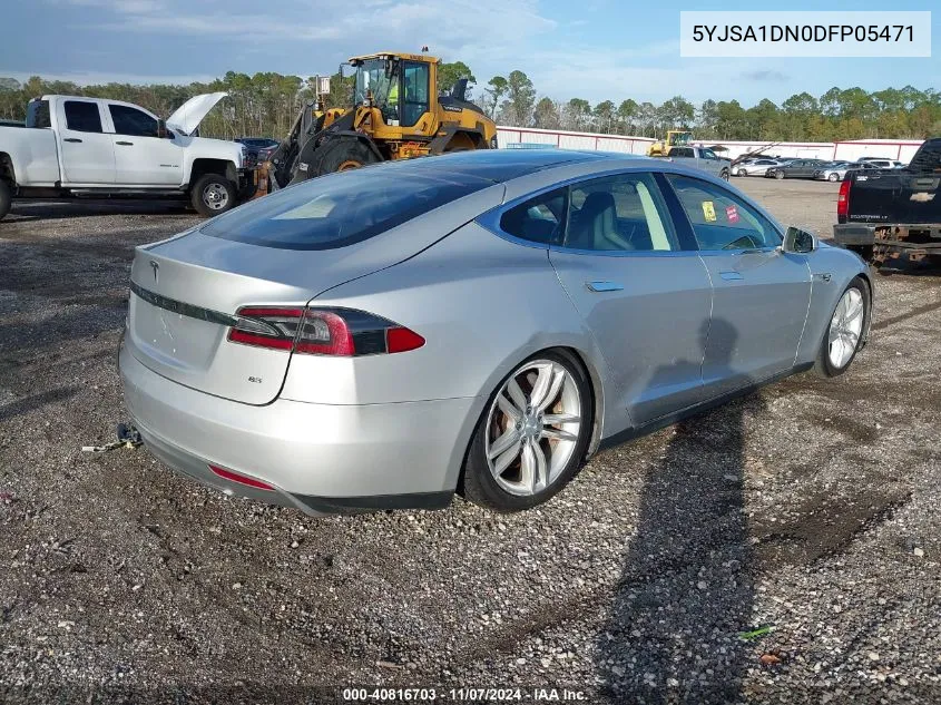 2013 Tesla Model S VIN: 5YJSA1DN0DFP05471 Lot: 40816703