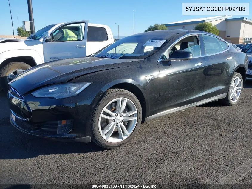 2013 Tesla Model S VIN: 5YJSA1CG0DFP09488 Lot: 40835189