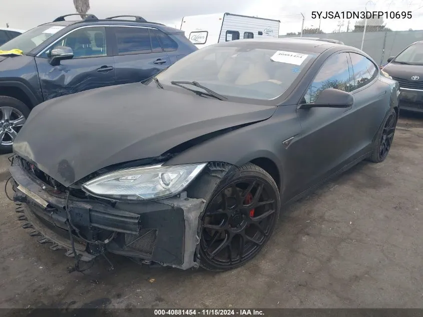 2013 Tesla Model S VIN: 5YJSA1DN3DFP10695 Lot: 40881454