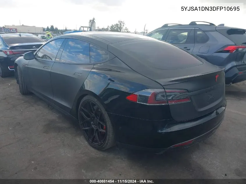 2013 Tesla Model S VIN: 5YJSA1DN3DFP10695 Lot: 40881454