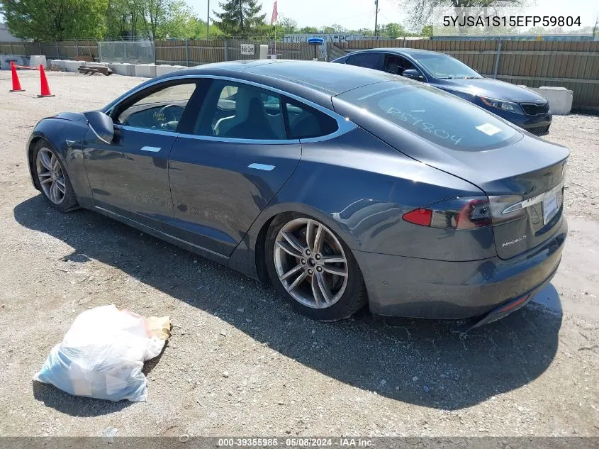 2014 Tesla Model S VIN: 5YJSA1S15EFP59804 Lot: 39355985